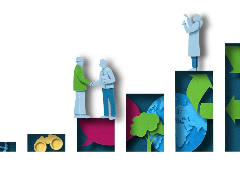 Motive showing circular economy.