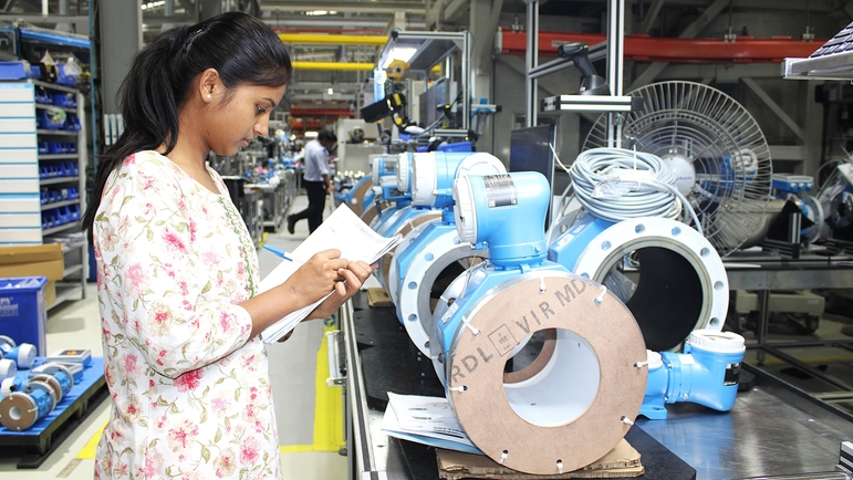 Indian product center for flow measuring technology