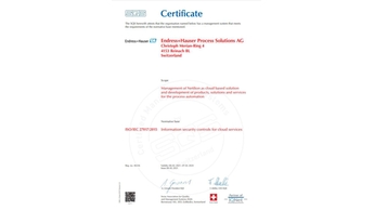 ISO 27017 certification for cloud platform