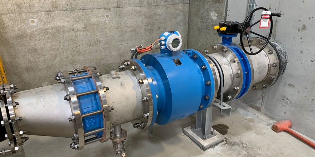 Promag W 0xDN flowmeter Promag W 0xDN installation at North East Water
