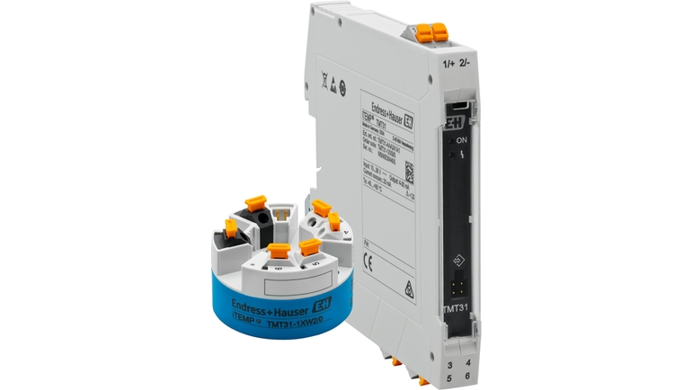 iTEMP TMT31 head transmitter with push-in terminals for tool-free wiring