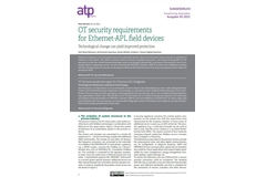 Cybersecurity whitepaper: OT security requirements for Ethernet-APL field devices