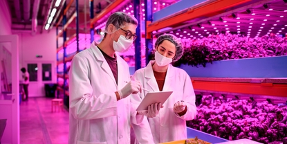 pH measurement in a smart vertical farming plant to guarantee best quality food